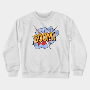 Boom! Cartoon Pop Art Style Crewneck Sweatshirt